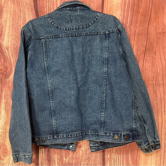 Cabela’s cotton blue denim jean long sleeve button down jacket coat size M - Picture 5 of 17